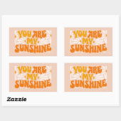 君は僕のサンシャイングルービーグラフィック 長方形シール (シート)