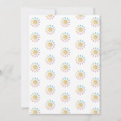 君は僕のサンシャインベビー男女兼用シャワーだ 招待状 (裏面)