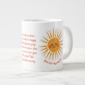 君は僕のサンシャイン歌詞マグだ ジャンボコーヒーマグカップ (正面右)