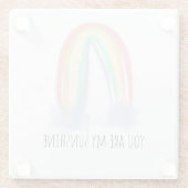 君は僕のサンシャイン絵を描虹 ガラスコースター (裏面)