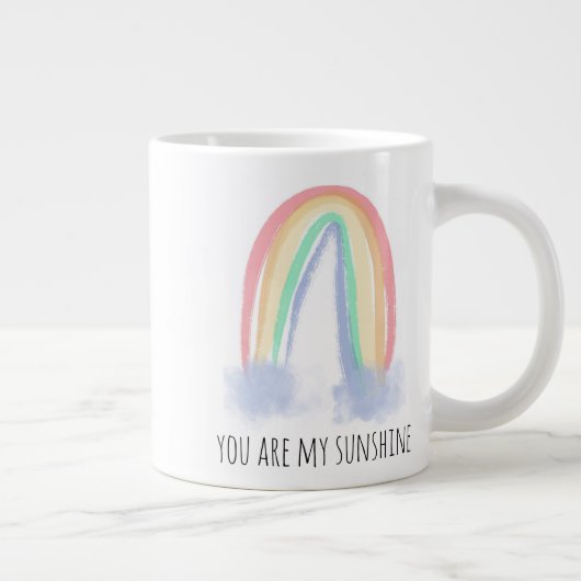 君は僕のサンシャイン絵を描虹 ジャンボコーヒーマグカップ (右)