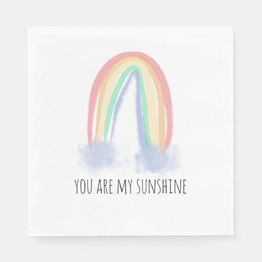 君は僕のサンシャイン絵を描虹 スタンダードランチョンナプキン (正面)