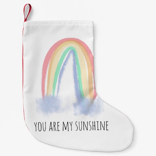 君は僕のサンシャイン絵を描虹 スモールクリスマスストッキング (正面)