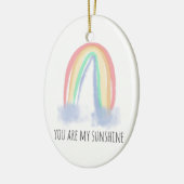 君は僕のサンシャイン絵を描虹 セラミックオーナメント (左)