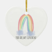 君は僕のサンシャイン絵を描虹 セラミックオーナメント (正面)