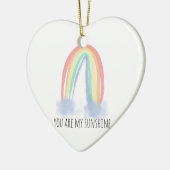 君は僕のサンシャイン絵を描虹 セラミックオーナメント (左)