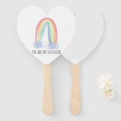 君は僕のサンシャイン絵を描虹 ハンドファン (正面&裏面)