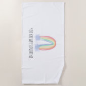 君は僕のサンシャイン絵を描虹 ビーチタオル (正面)