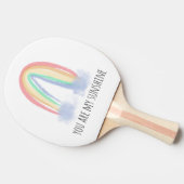 君は僕のサンシャイン絵を描虹 卓球ラケット (横)