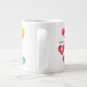 君は僕のハートをありとあらゆる色に塗り替えた ジャンボコーヒーマグカップ (裏面)