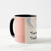 君は僕のハートを持ってコーヒーを持っている | カップルのマグカップ マグカップ (正面左)