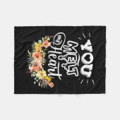 君は僕のハートを溶かす フリースブランケット (正面(横))