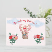 君は僕のハートを熱気球で格言する サンキューカード (スタンド正面)