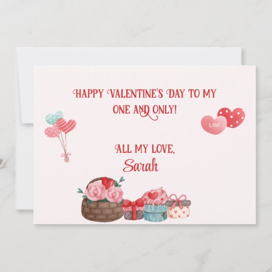 君は僕のハートを熱気球で格言する サンキューカード (裏面)