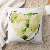 君は僕のハートパーソナライズされたアジサイ結婚ズ クッション (ブランケット)