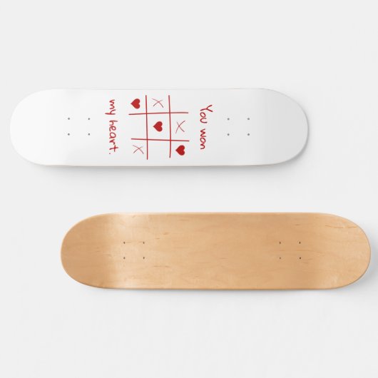 君は僕のハートTic-Tac-Toe Valentineおもしろい'sを獲得した スケートボード (横)