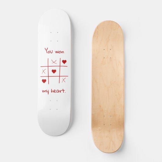 君は僕のハートTic-Tac-Toe Valentineおもしろい'sを獲得した スケートボード (正面)