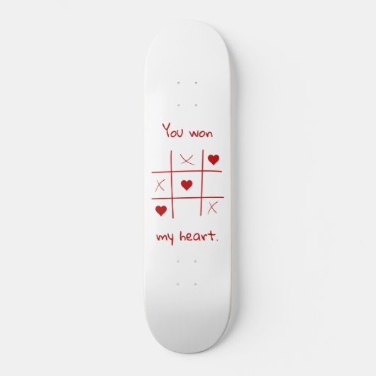 君は僕のハートTic-Tac-Toe Valentineおもしろい'sを獲得した スケートボード (正面)