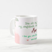 君は僕のロック、僕の親友、僕のヒーローなんだ コーヒーマグカップ (正面左)