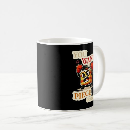 君は僕の一枚が欲しい。怒おもしろい菓子 コーヒーマグカップ (正面右)