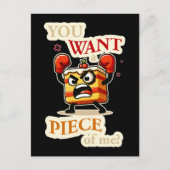 君は僕の一枚が欲しい。怒おもしろい菓子 ポストカード (正面)