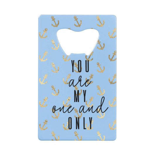 君は僕の一身だ クレジットカード栓抜き (正面)