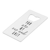 君は僕の一身だ クレジットカード栓抜き (裏面アングル)