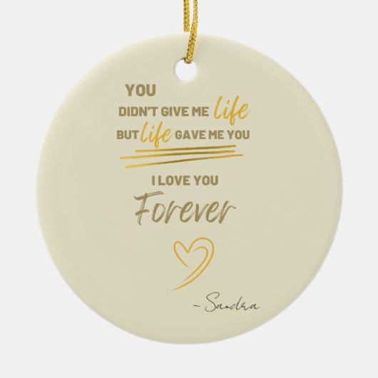 君は僕の与え生活ではなく僕の生与え活だ セラミックオーナメント (正面)