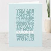 君は僕の人間お気に入りのだ サンキューカード (正面)