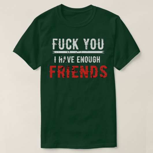 君は僕の友人が足りる Tシャツ (デザイン正面)