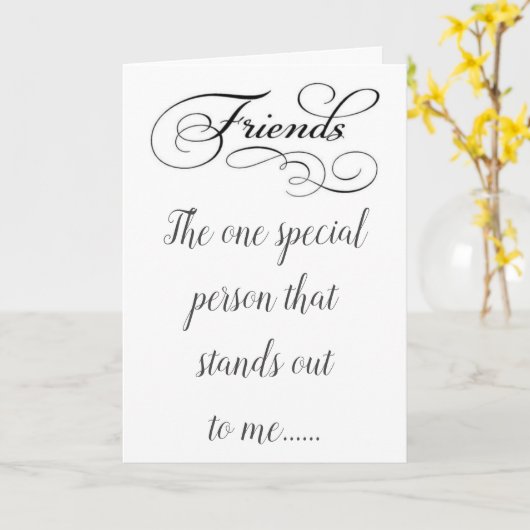 君は僕の友人Rが今までで一番幸せな誕生日を望んだ カード (黄色い花)