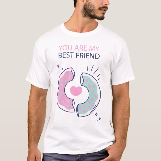 君は僕の友最高のだ Tシャツ (正面)