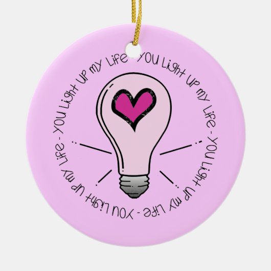 君は僕の命を軽くする セラミックオーナメント (正面)