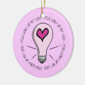 君は僕の命を軽くする セラミックオーナメント (左)