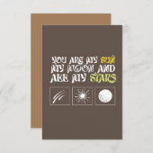 君は僕の太陽で僕の月と僕の星だ サンキューカード (正面/裏面)