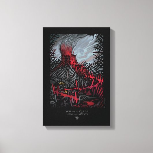 君は僕の女王だ キャンバスプリント (正面)