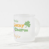 君は僕の幸運なSt patricks day フロストグラスマグカップ (正面右)