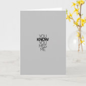 君は僕の恋しく思言い方を知恋しく思っておもしろいいる カード (黄色い花)