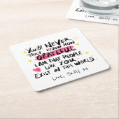 君は僕の恩を知らぬ スクエアペーパーコースター (アングル)