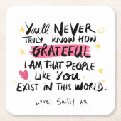 君は僕の恩を知らぬ スクエアペーパーコースター (正面)