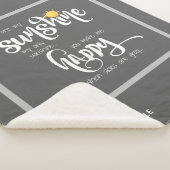 君は僕の日の光だ、灰色パーソナライズされただ シェルパブランケット (3/4)