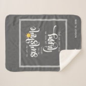 君は僕の日の光だ、灰色パーソナライズされただ シェルパブランケット (正面(横))