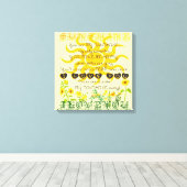 君は僕の日光だ。 キャンバスプリント (インサイチュ (ウッドフロア))