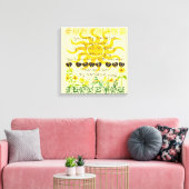 君は僕の日光だ。 キャンバスプリント (インサイチュ (リビング))