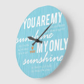 君は僕の日光だ ラージ壁時計 (傾斜)