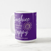 君は僕の日差しだから嬉しい日紫 コーヒーマグカップ (正面左)