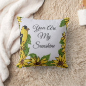君は僕の日照幸福な鳥のひまわり クッション (ブランケット)