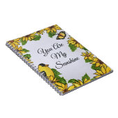 君は僕の日照幸福な鳥のひまわり ノートブック (右側)