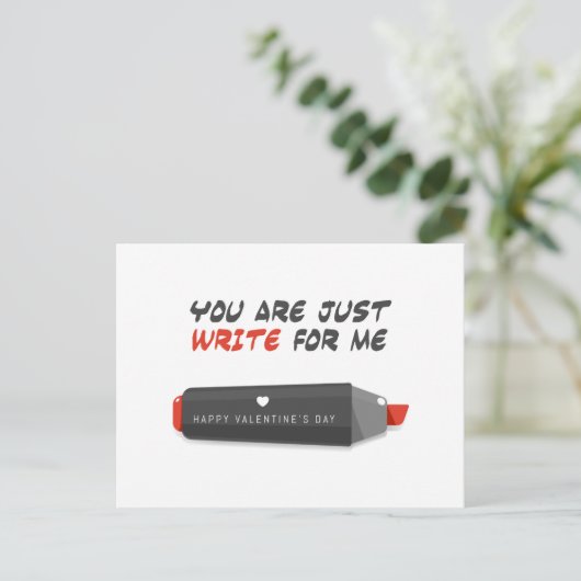 君は僕の書為だ |バレンタインデー シーズンポストカード (スタンド正面)