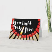 君は僕の火にロマンチックなバレンタインを照らす シーズンカード (正面)